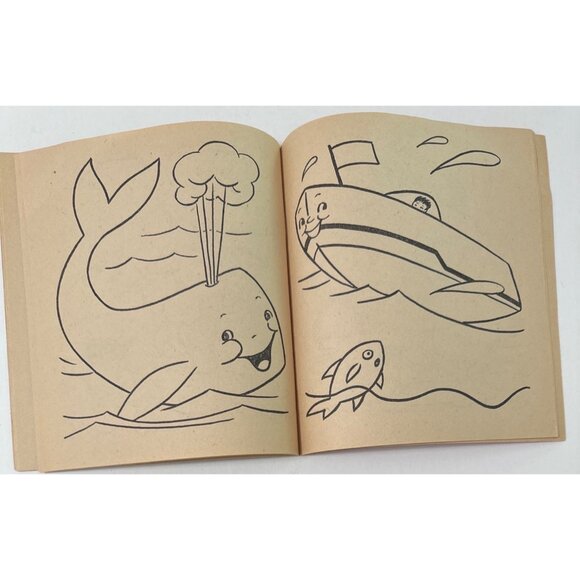 Vtg 1958 First Coloring Book Clarence Biers Whitman Publishing Children Activity - Picture 12 of 16